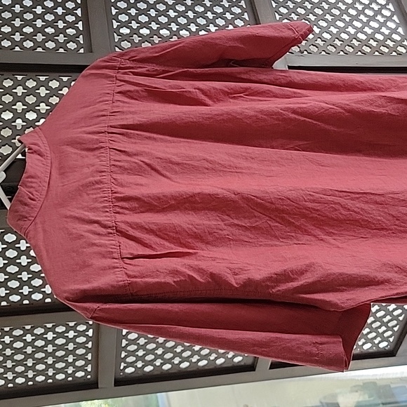 Ezekiel short sleeve button up, red, size L - Picture 5 of 6